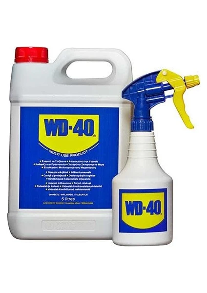 WD- 40 5 Litr + püskürtücü - set